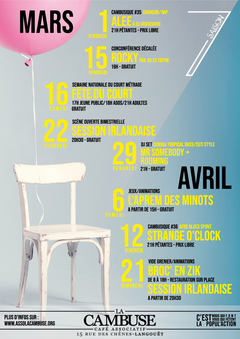 Prog Mars Avril